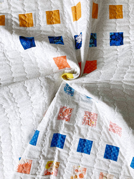 Staccato Quilt - Modern Quilt Pattern by Monika Henry of Penny Spool Quilts - Figo Prickly Pear Baby Quilt