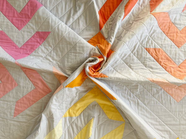 Dayglow quilt by Penny Spool Quilts 