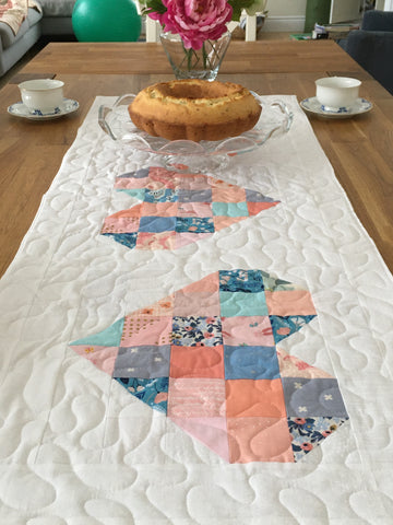 Tumbled Love table runner - Penny Spool Quilts Monika Henry