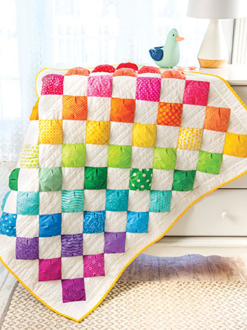 Rainbow Puffs quilt pattern - rainbow roundup at Penny Spool Quilts