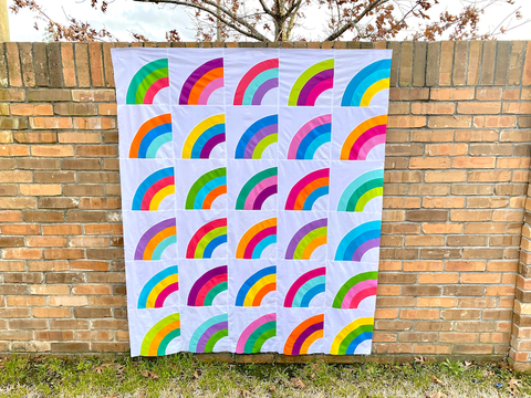 Rainbow Splash Quilt Pattern - Rainbow Roundup at Penny Spool Quilts