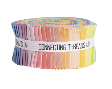 Soft Rainbow Strips - Rainbow Roundup at Penny Spool Quilts