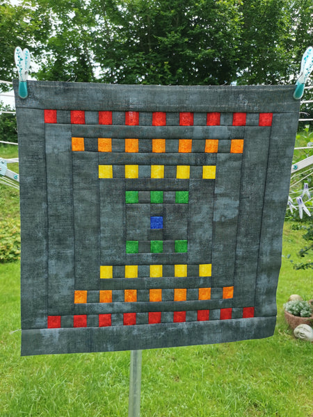 Staccato Quilt Pattern by Penny Spool Quilts - Tester Quilt by Kirsten Pfaff