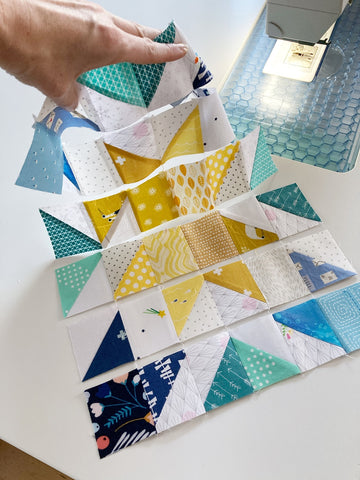 Web piecing tutorial - Penny Spool Quilts - step 7