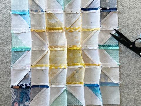 Web piecing tutorial - Penny Spool Quilts - step 10