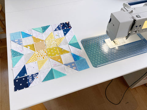 Web piecing tutorial - Penny Spool Quilts - step 1
