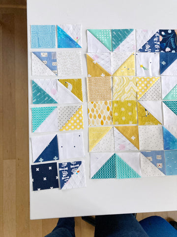 Web piecing tutorial - Penny Spool Quilts - step 2