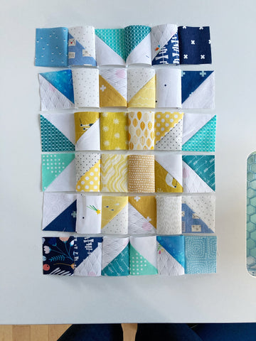 Web piecing tutorial - Penny Spool Quilts - step 5.1