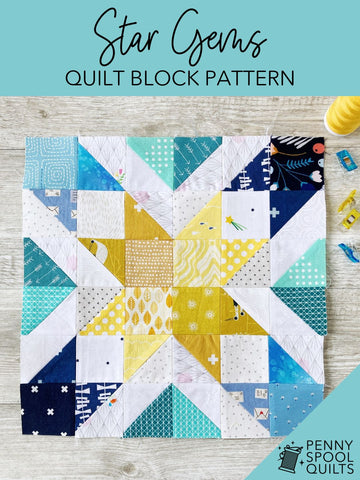 Star Gems quilt block pattern