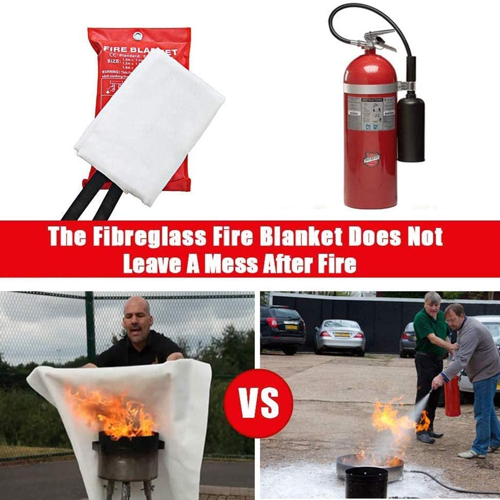 Easy To Use Fire Extinguisher Blanket For Kitchen, Bedroom, Office and ...