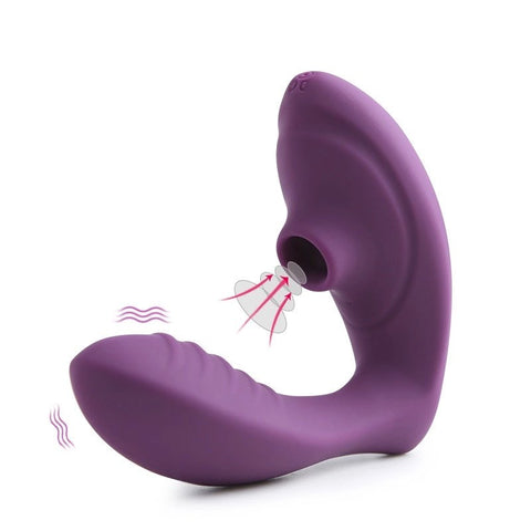 vibrator with suction pink image