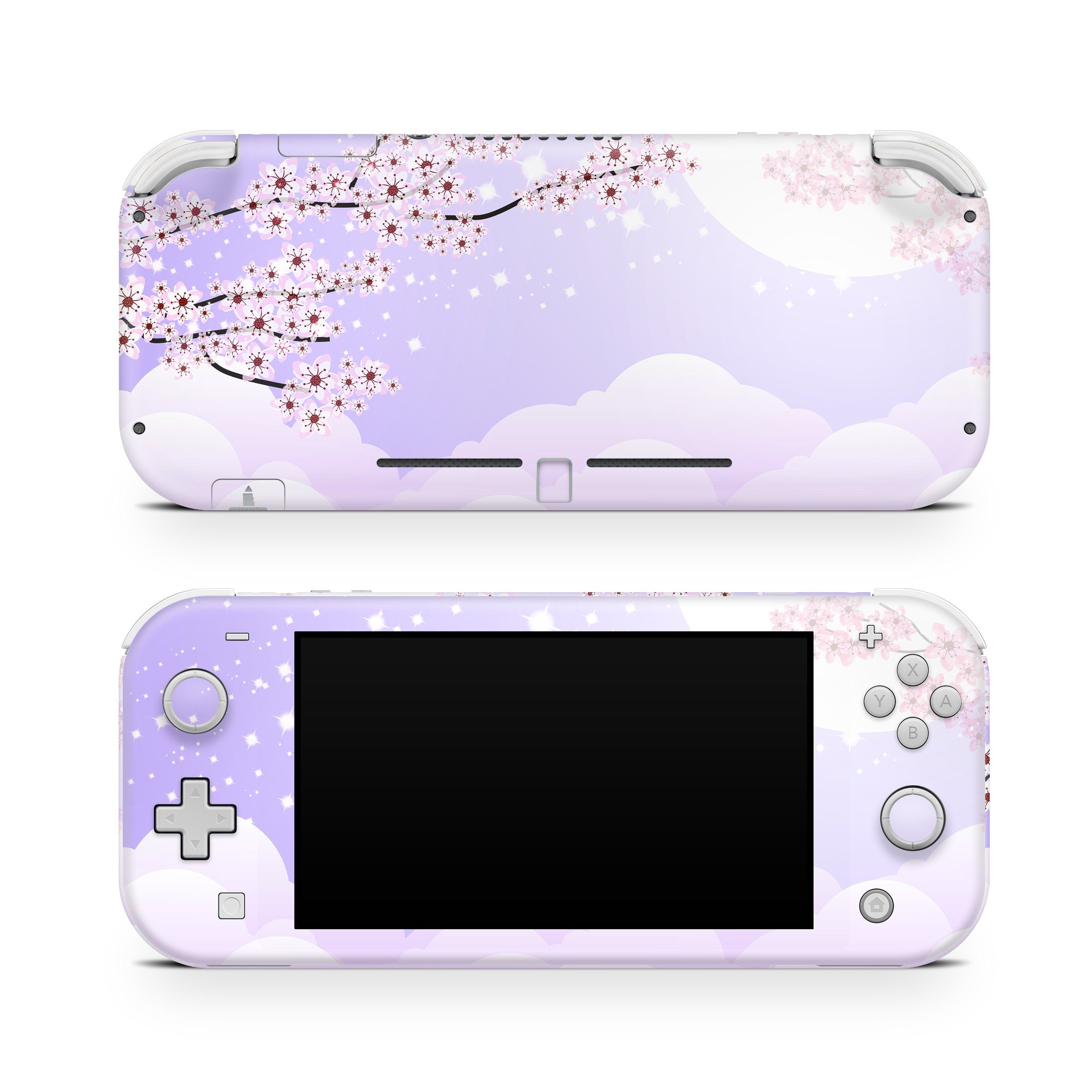 Nintendo switch Lite skin sakura , Purple Lilac Cherry blossom switches  lite skin Full cover 3m