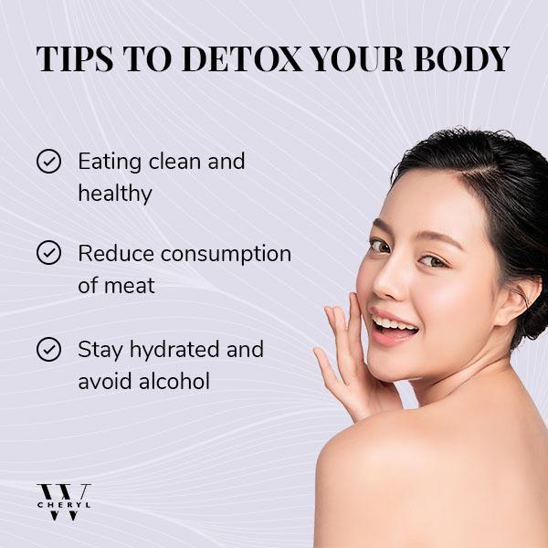 Girl and Tips to detox your body