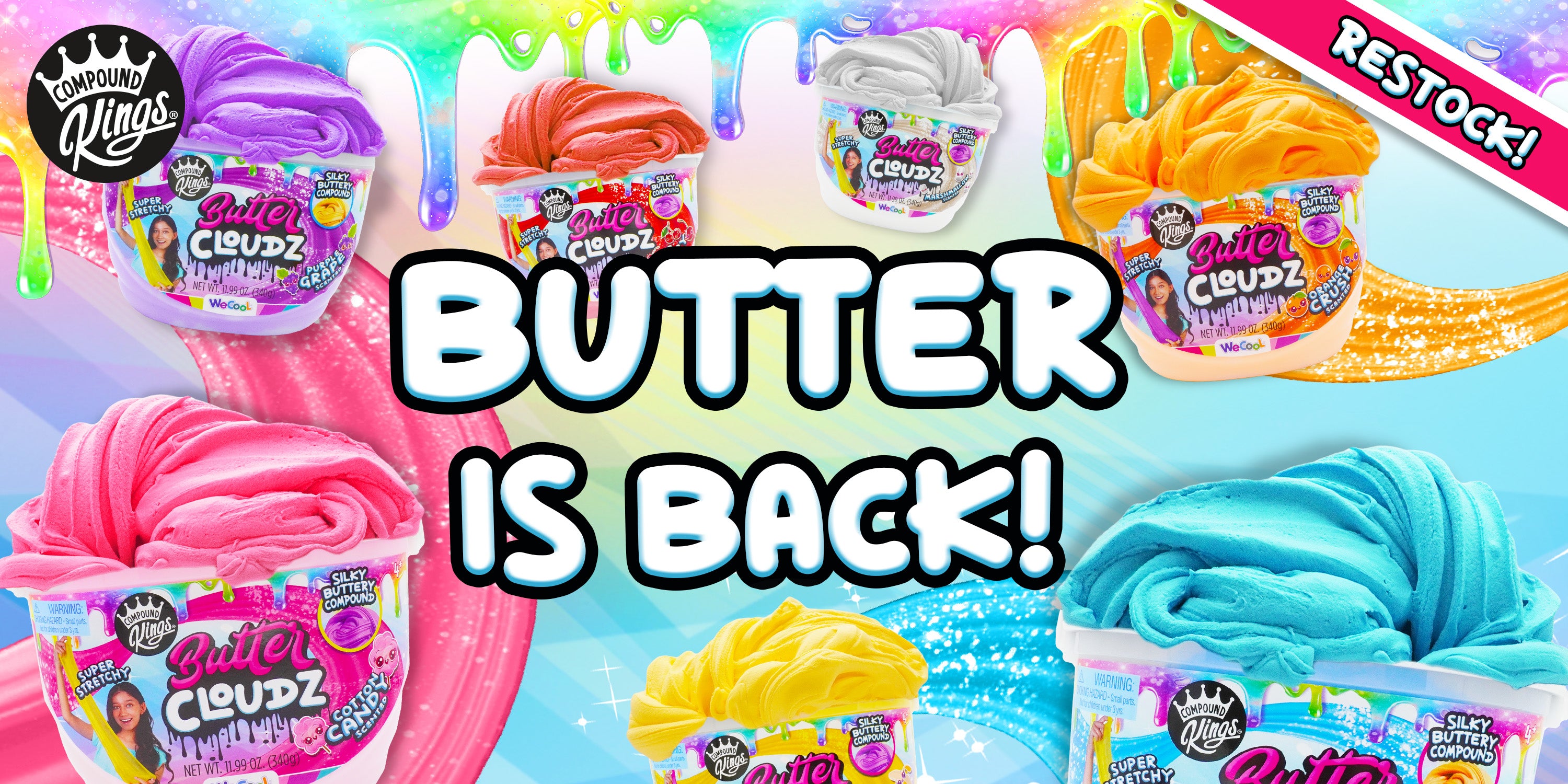 Butter Slime is back in stock!