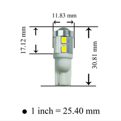 Golden Yellow T10 , T20 (7443) , 1156 (BA15S) LED 2835 SMD Automotive  Motorcycle Light Bulb For Turn Signal DRL Interior Light