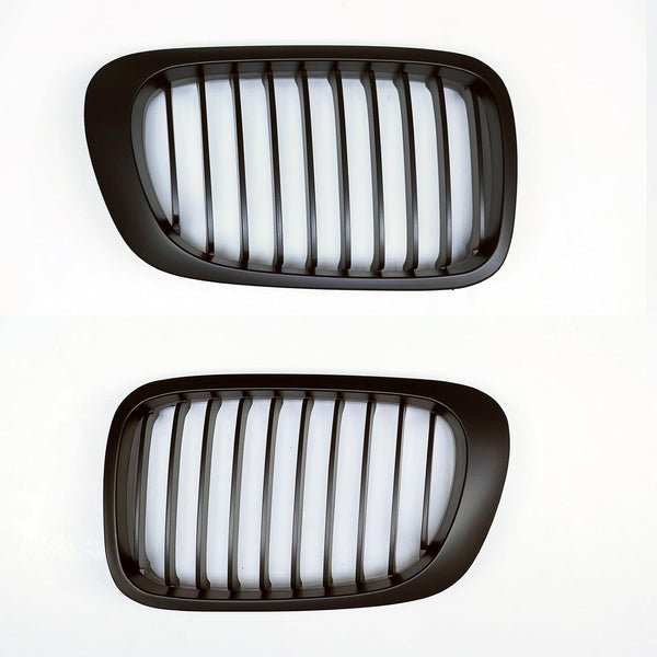 PA 1 SET Gloss Black Kidney Grilles fits for E46 Coupe Convertible (99