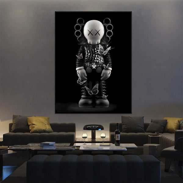 Walls Decor Prints - Creative Unique Canvas Art - KAWS Louis Vuitton