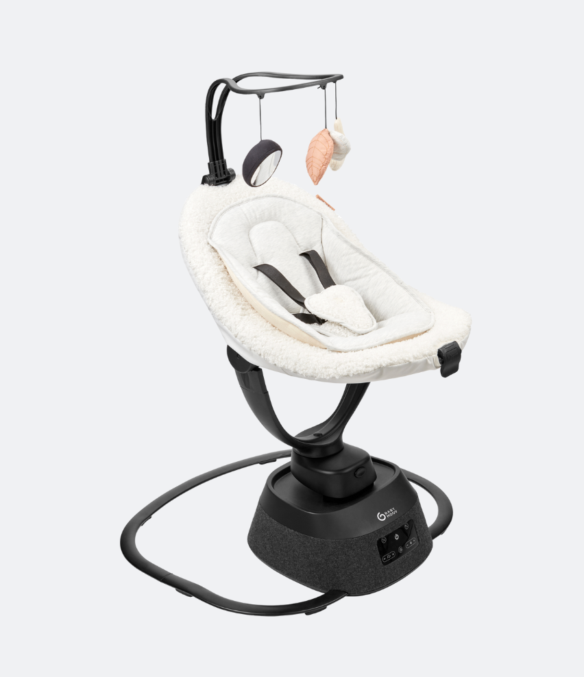 Babymoov - Trotteur Bébé 2-En-1 Évolutif Compact Musical, Zinc