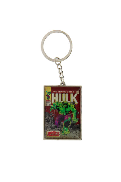 Marvel Comic Close Up Hulk Metal Key Ring 2