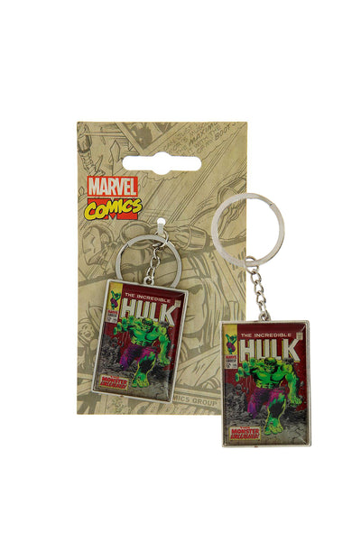 Marvel Comic Close Up Hulk Metal Key Ring 3