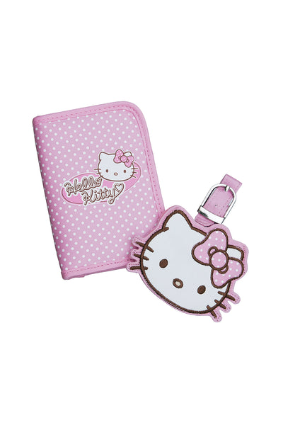 Hello Kitty Pink Passport Holder and Luggage Tag Set With Gift Box 10