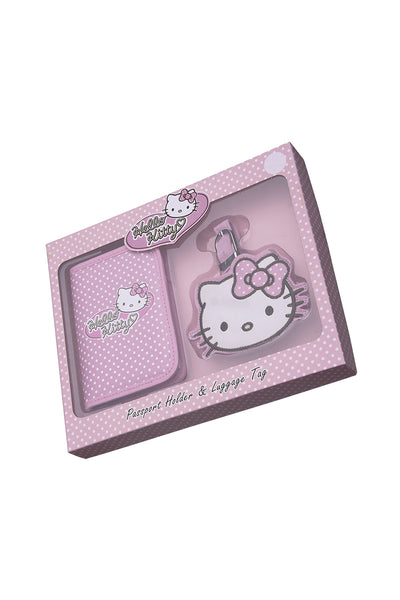 Hello Kitty Pink Passport Holder and Luggage Tag Set With Gift Box 9