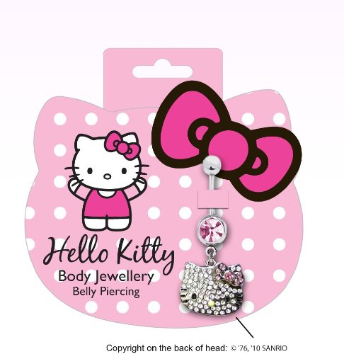 Hello Kitty Bling Belly Bar (Austrian Crystal) 7