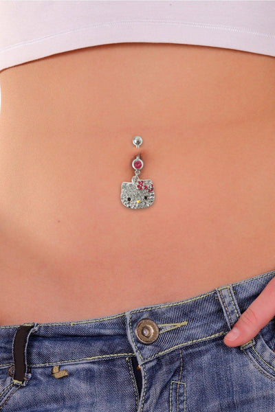 Hello Kitty Bling Belly Bar (Austrian Crystal) 0