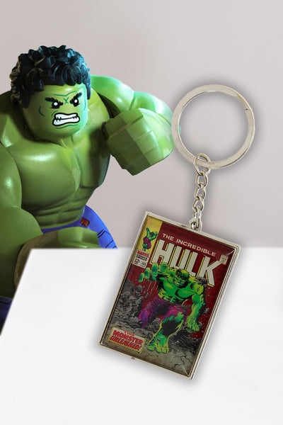 Marvel Comic Close Up Hulk Metal Key Ring 7