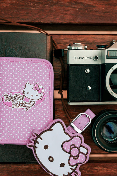 Hello Kitty Pink Passport Holder and Luggage Tag Set With Gift Box 5