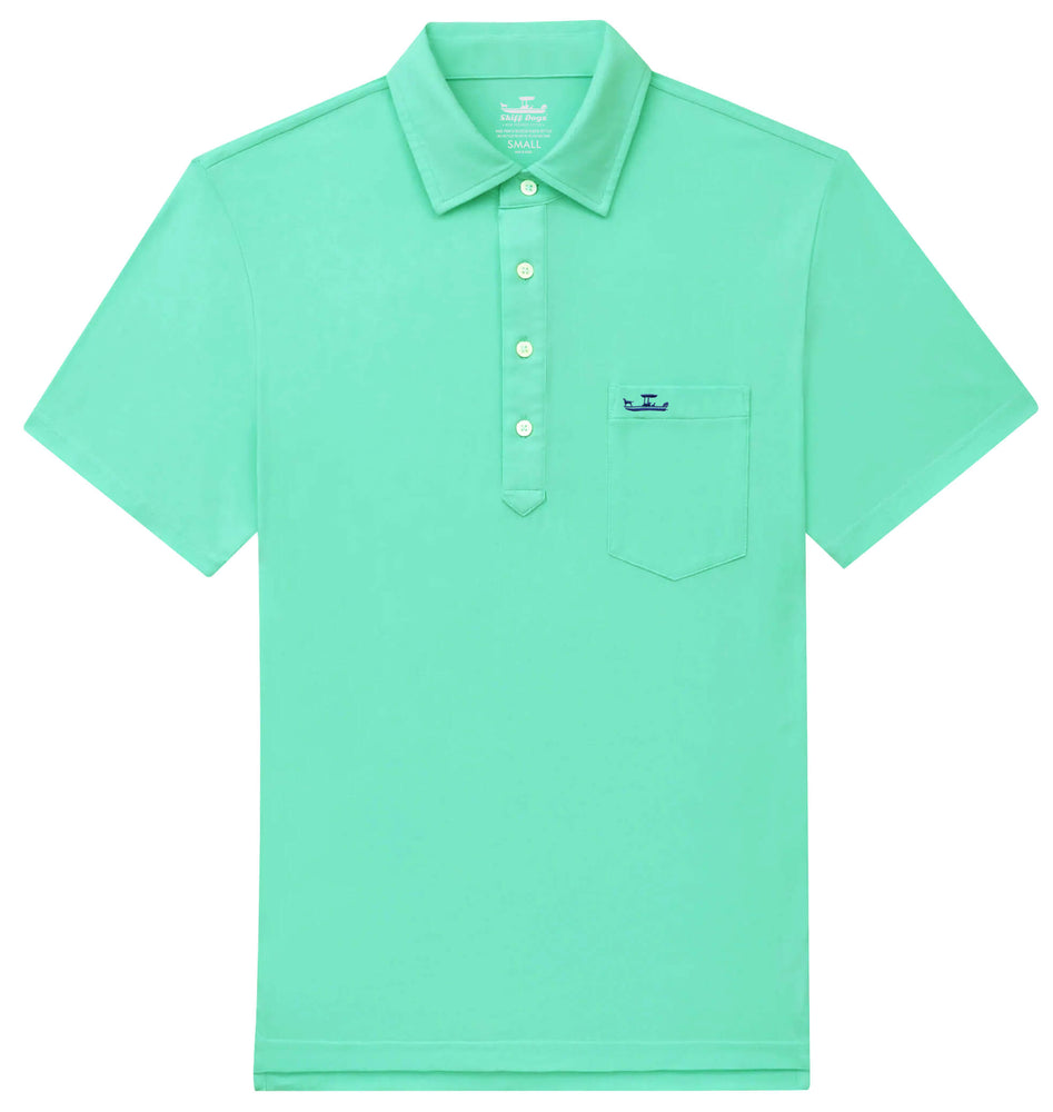 Upcycled Club Polo: Fairway Fliers - Mint – Skiff Dogs