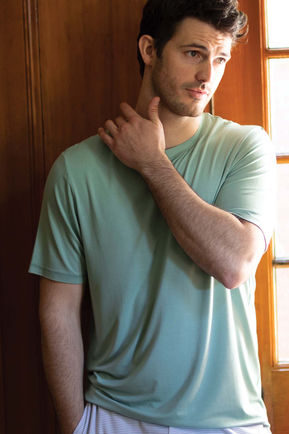 Men's Short Sleeve Bamboo Tee in Spruce