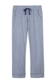 PJ PANT, STRIPED COTTON POPLIN, WHITE/BLUE STRIPE, 21-23-1151