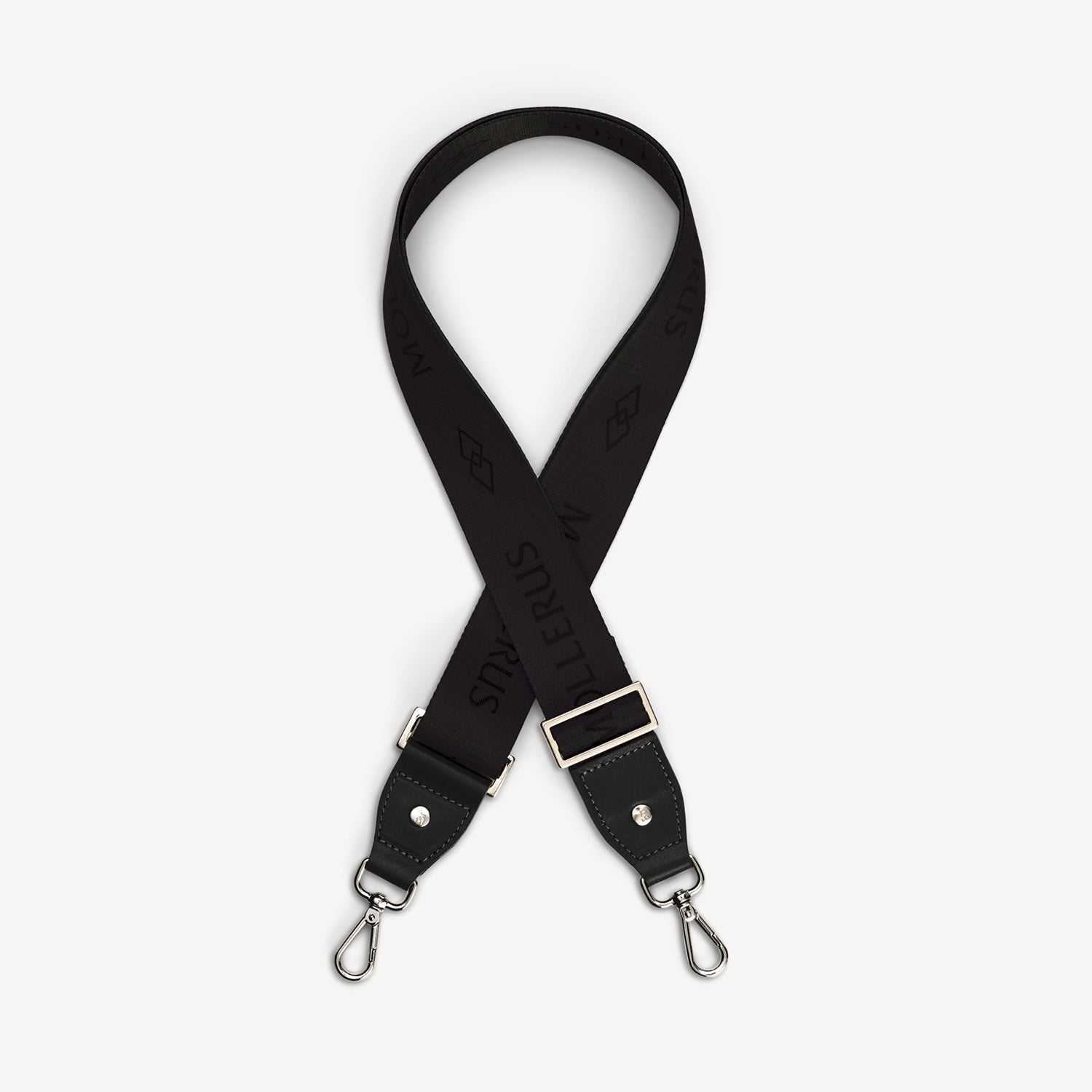 Buy Aladdin Shoulder Strap Black/Black/Silver online – Maison Mollerus EU