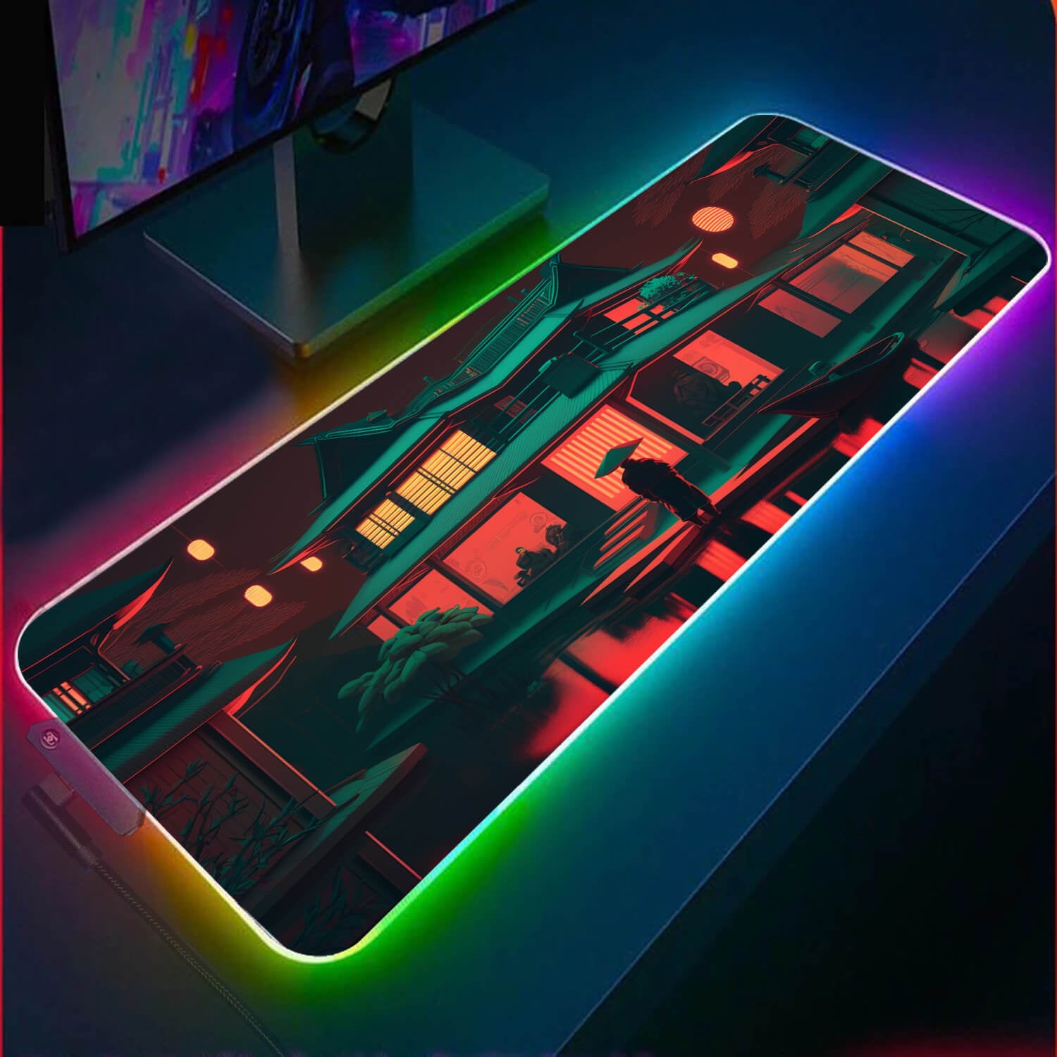 Neon Shallows RGB Gaming Mouse Pad(3 Design) | DeskTheme