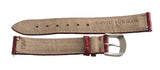 Genuine David Yurman 15mm Red Shiny Alligator Leather Silver Buckle Watch Band