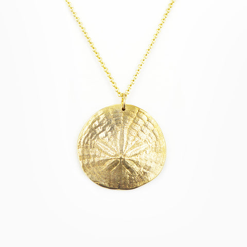 Golden Bronze Sand Dollar Necklace