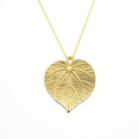 linden-leaf-pendant-necklace-golden-bronze