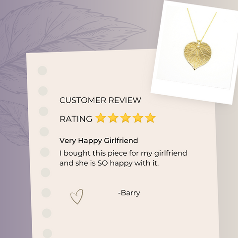 Linden Leaf Nature Jewelry Customer Review