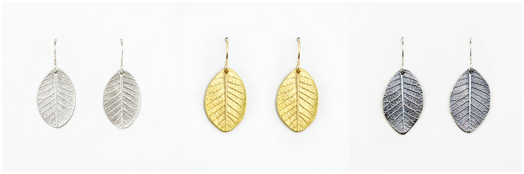 Handmade Smokebush Leaf Nature Jewelry