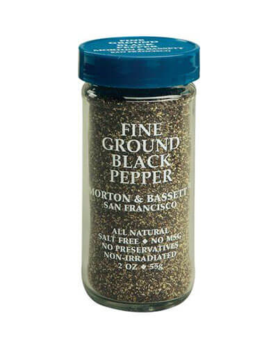 Morton & Bassett Black Pepper, 100% Organic, Fine Ground - 1.8 oz