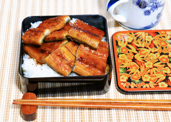 eel on top of rice