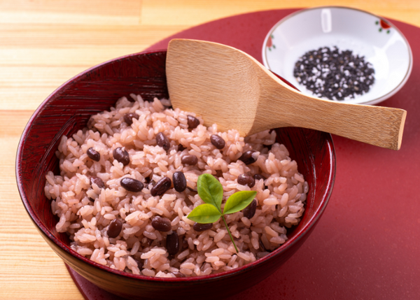 rice mixed with beans