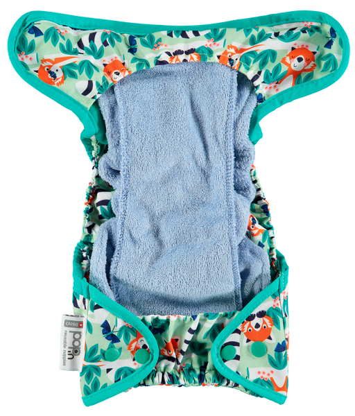 Close Pop-in Reusable Popper Nappy (Birth to Potty) - Endangered Jungle Collection