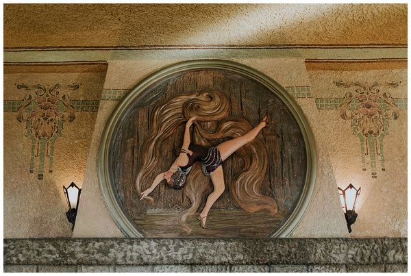 Artwork of a dancing girl at the Tovrea Castle in Phoenix Arizona
