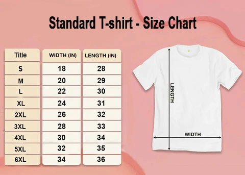 Long Sleeve Size chart