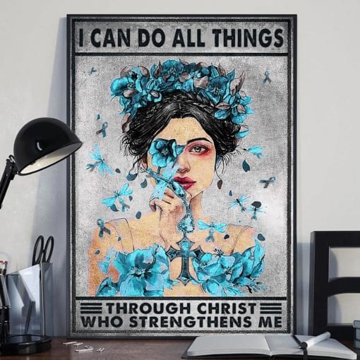 I Can Do All Things Diabetes Awareness Poster, Canvas