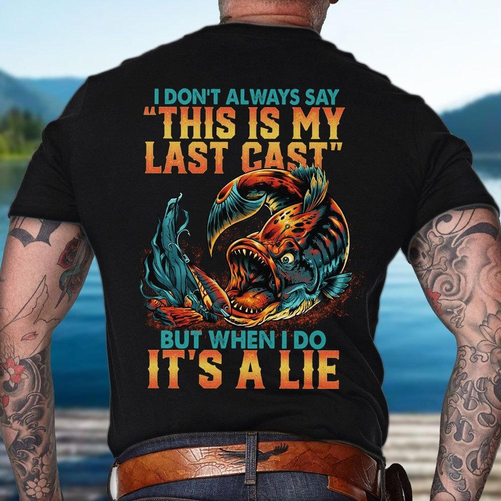 Fishing T Shirts Mens, Funny Fishing Shirts For Men Sometime It's