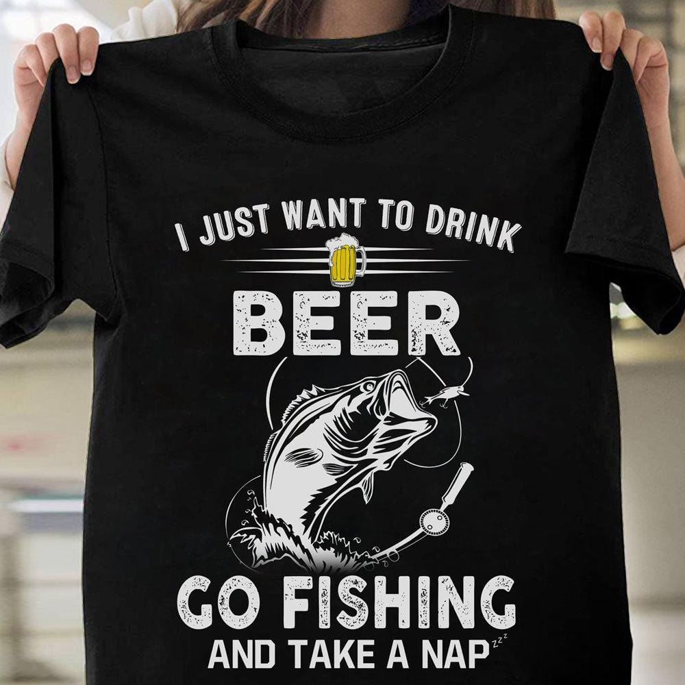 Beer and Fishing T-shirt, Fishing Dad Gift From Daughter, Fishing