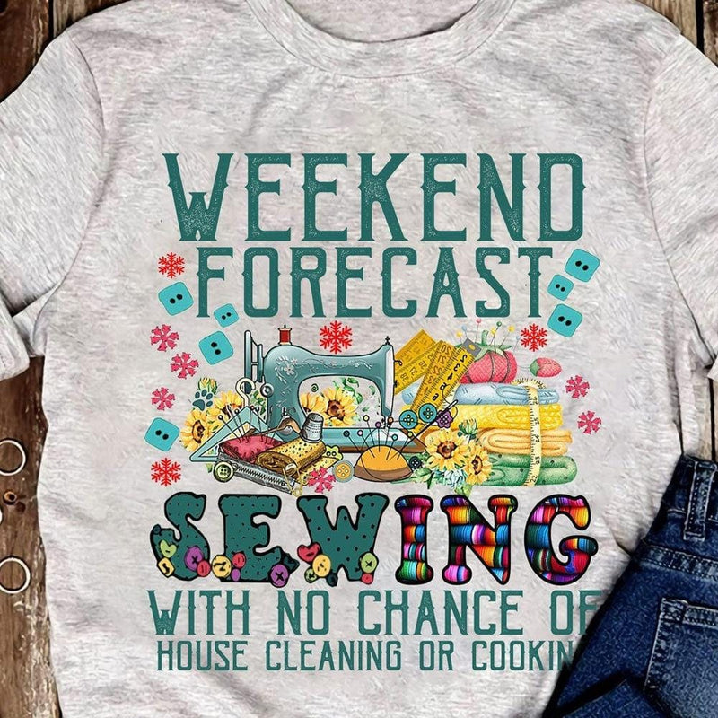 Women's Fishing Hoodie, Weekend Forecast With No Chance Of House